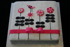 Birds and Flowers Cake