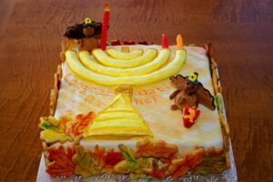 Thanksgiving Chanukkah Cake