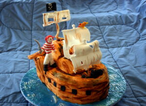 pirate ship cake