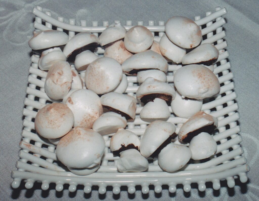 mushroom meringues