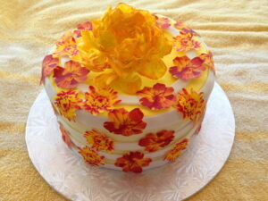 peony cake
