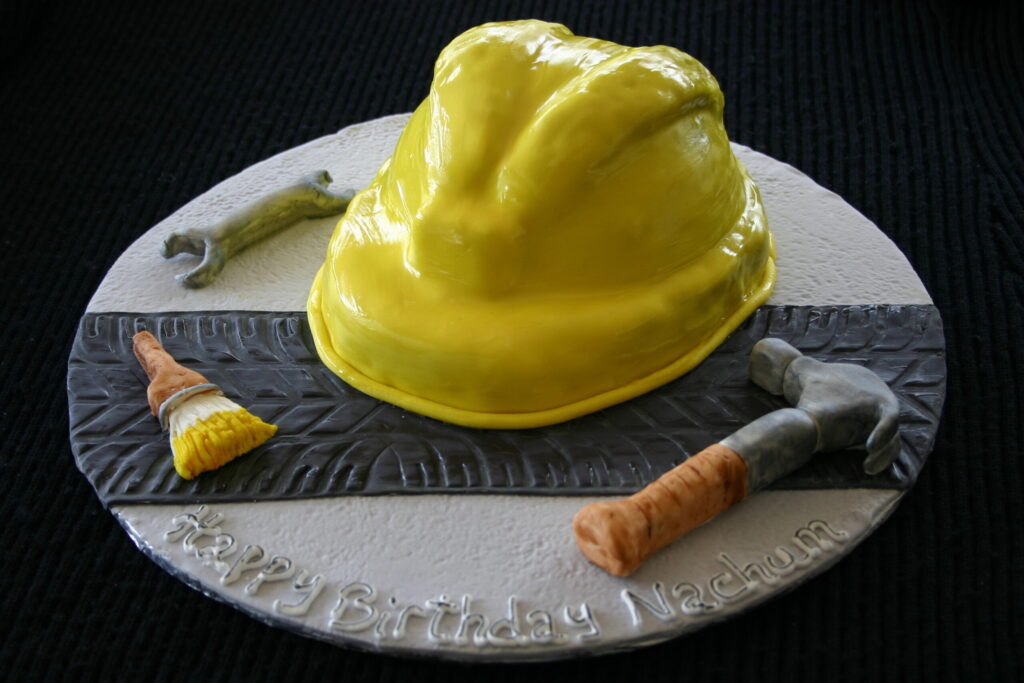 hard hat cake