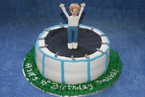 trampoline cake