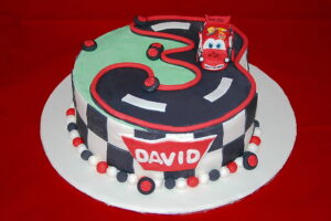 race car cake