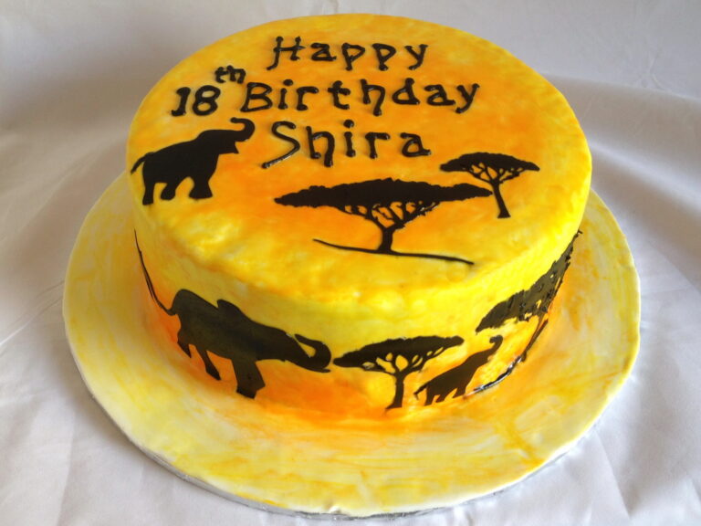 elephant safari cake Jerusalem