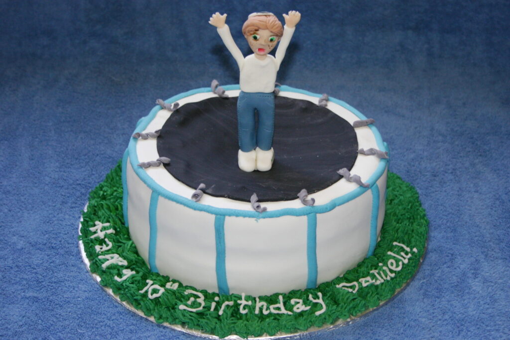 trampoline cake