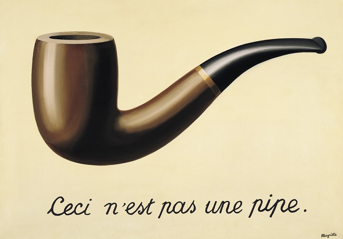 Magritte painting pipe