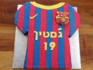 soccer football jersey cake Jerusalem