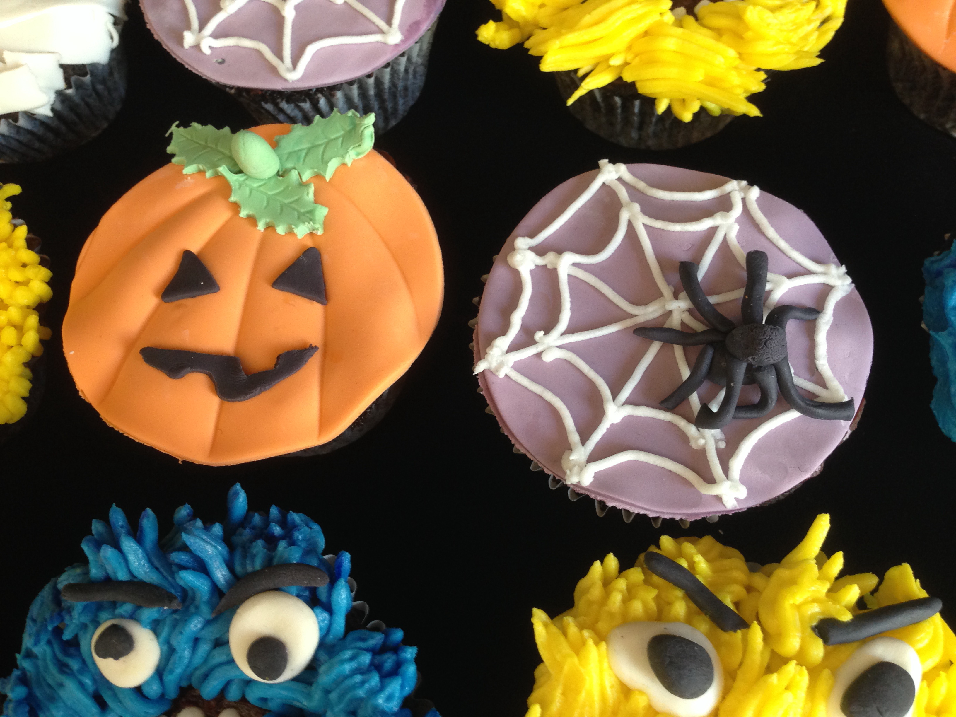 spiderweb pumpkin cupcakes Jerusalem