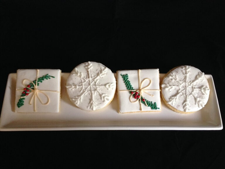 snowflake and pine cookies Jerusalem