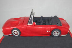 mustang convertible cake