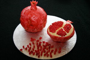 pomegranate shaped cake